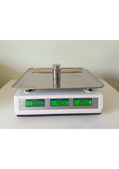 60 Kg Sayım-tartım Terazi-şarjlı-metal Ön Panel-büyük Ekran