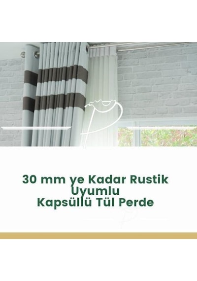 Kapsüllü Kuş Gözü Tül Perde Düz Perde Seçenekleri Çok Renkli