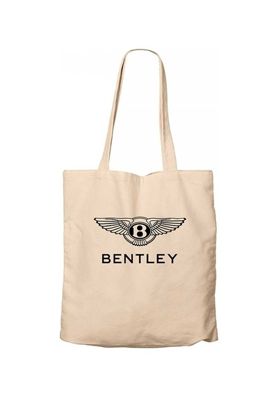 Bentley Logo Krem Kanvas Bez Çanta Krem