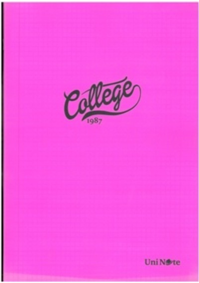 Çınar College Dikişli Pp Kap. Defter A4 80 Yp Kareli Pembe