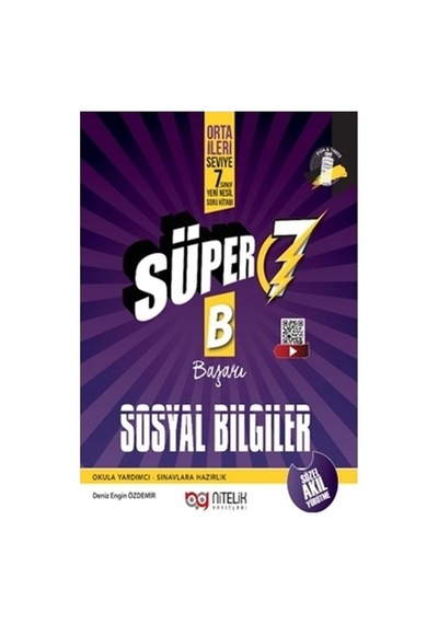 Nitelik Süper 7. Sınıf Sosyal Bilgiler Yeni Nesil Soru Kitabı
