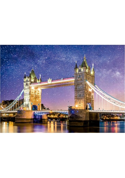 Educa 1000 Parça Londra Kule Köprüsü Karanlıkta Parlayan Puzzle - 19930 - Tower Bridge, London Neon