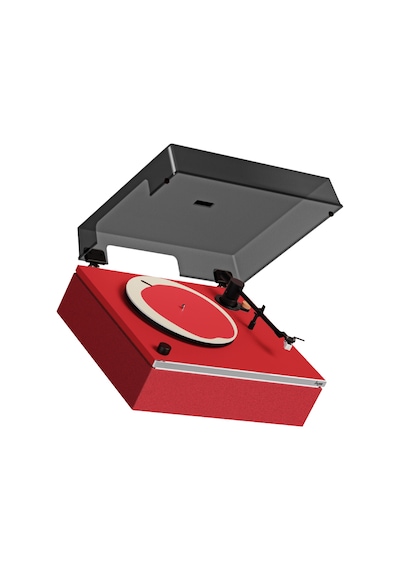Hym s Lumi-s Kırmızı Dahili Bluetooth Hoparlörlü Retro Pikap Plakçalar