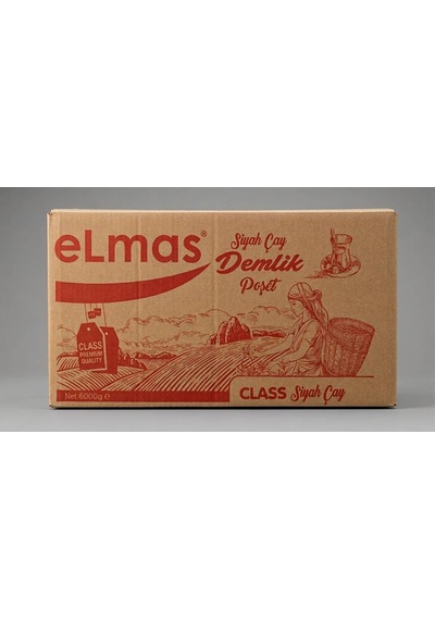 Elmas Çay Class Demlik Poşet Siyah Çay - 30 Gr X 200 Adet 6 Kg Koli