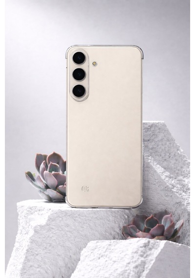 Samsung Galaxy S23 Fe Uyumlu Kamera Korumalı Yanları Açık Sararmaz Sert Mika Şeffaf Kılıf