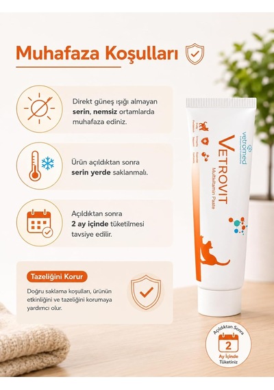 Professional Solutions Vetrovit Multivitamin Paste Kediler İçin Multivitamin Macunu 100 Ml