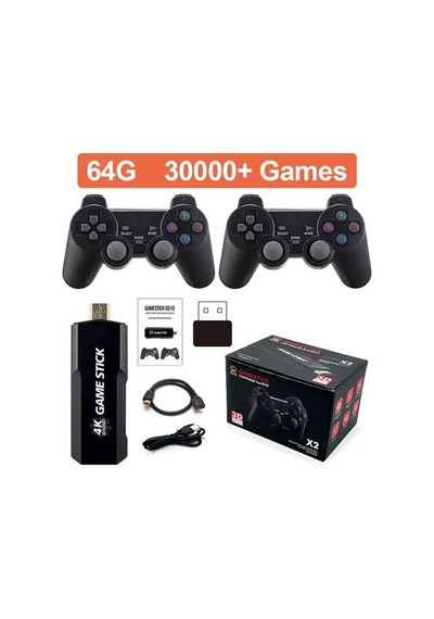 Oyun Konsolu 10000 Oyunlu Game Stick Lite 4k 64 Gb Oyun Kolu