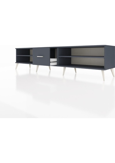 Hyperion Tv Ünitesi 2 Raflı Tek Çekmeceli 220x44x51 Antrasit-antrasit Antrasıt/antrasıt - Antrasıt Hyperion Tv Ünitesi 2 Raflı Tek Çekmeceli 220x44x51 Antrasit-antrasit Antrasıt/antrasıt - Antrasıt