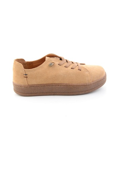 Bambi Camel Süet Hakiki Deri Kadın Casual Ayakkabı K01275605002