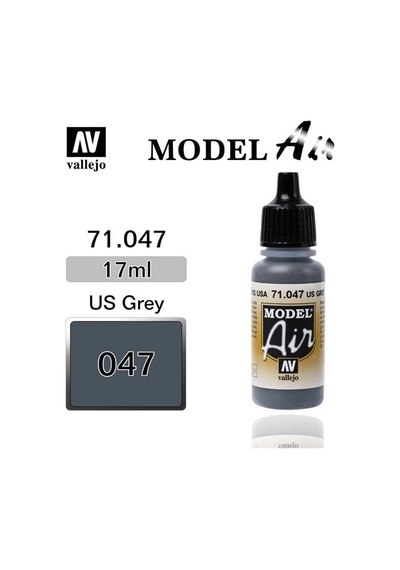 17 Ml. Gray Model Air Serisi Maket Boyası, Vallejo 71047 Standart