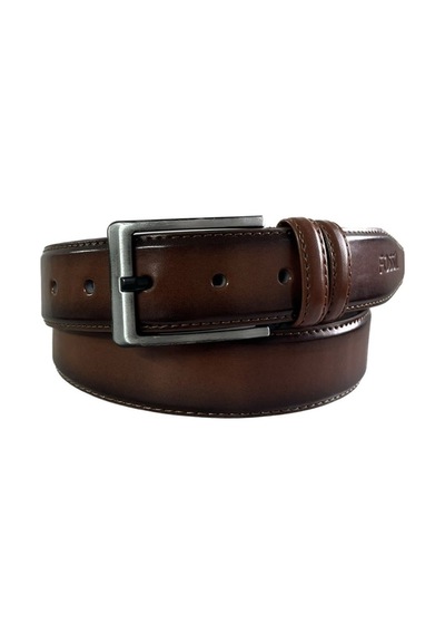 Fossil Taba Düz Dikiş Suni Deri 3,5 Cm Erkek Kemeri -120 Cm Taba