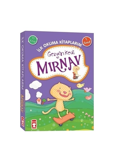 Gezgin Kedi Mırnav - İlk Okuma Kitaplarım Set 10 Takım - Rxlu-589117