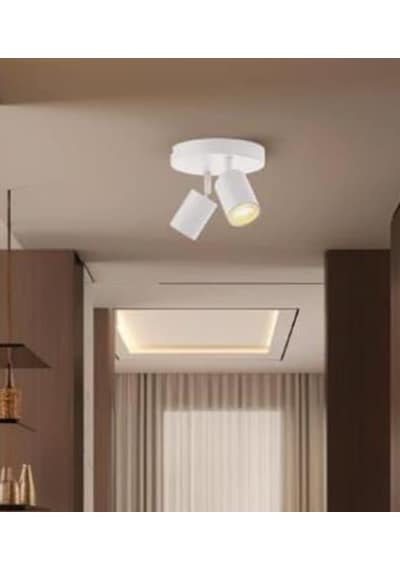 Mylights Led Aplikve Avize İkili Led Avize Led Spot Ampullü Gün Işı Ampullü Beyaz
