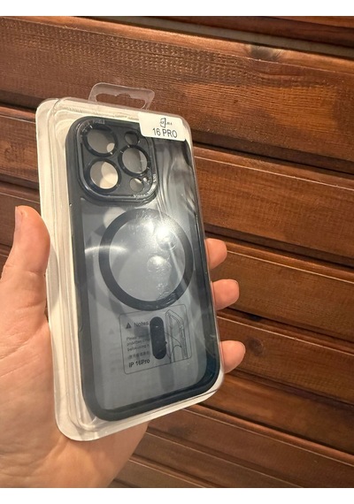 İphone 16 Pro Siyah Magsafe Uyumlu Telefon Kılıfı