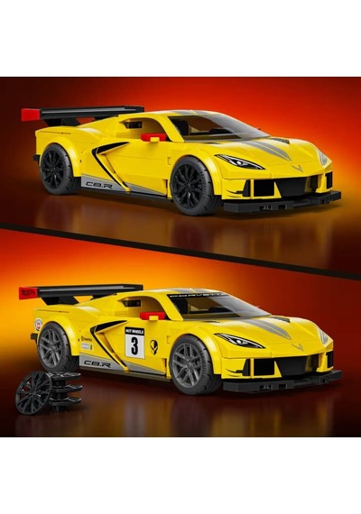Mattel Brick Shop Hot Wheels 20 Corvette C8.r Yapım Seti 261 Par