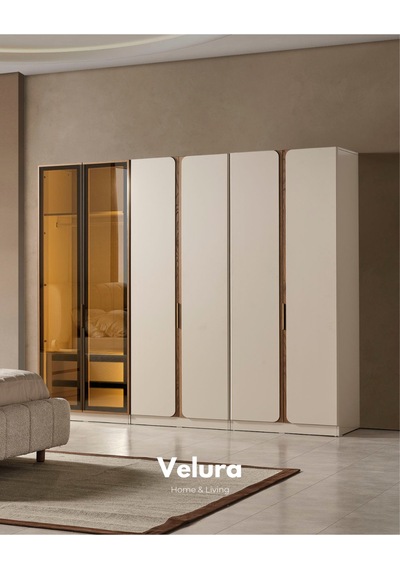 Aura 6 Kapaklı Gardırop Kırık Beyaz