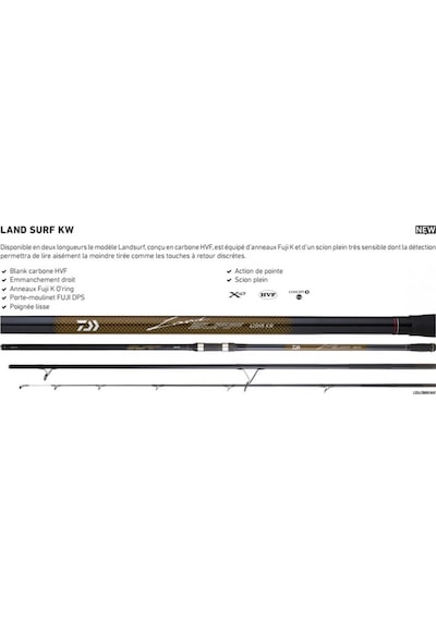 Daiwa Land Surf 420cm 100-225gr 3 Parça Surf Olta Kamışı