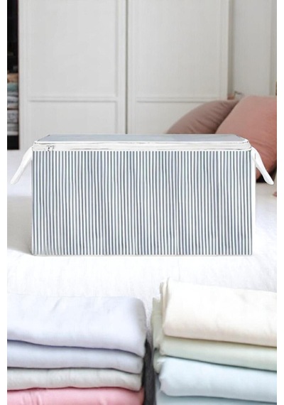 2 Adet Megaplus Yorgan Yastık Hurcu En Büyük Boy Hurç Sandık Tipi Hurç 80 X 60 Kumaş Gri Tr Diğer