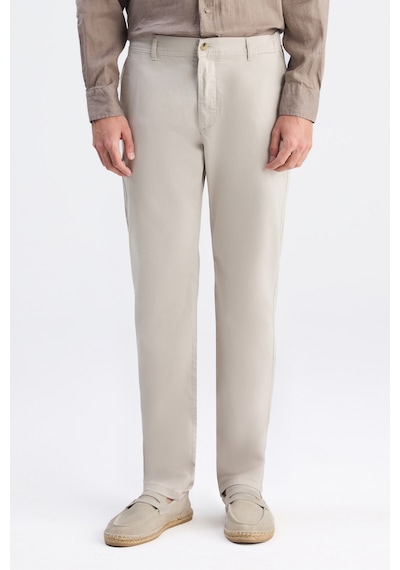 D's Damat Ds Damat Relaxed Fit Pilesiz Bej Gabardin Chino Pantolon 6hcc3ı303777m
