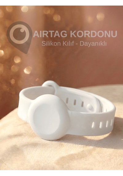 Beylini Airtag Yuvalı Bileklik Çocuk Yaşlı Alzahimer Demans  Bilekliği Boş Airtag Yuvalı Renkli Beyaz