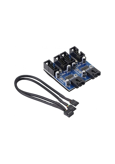 9 Pin Usb 2.0 Çoklayıcı Anakart İçin 4 Port Usb 2.0 Çoklayıcı