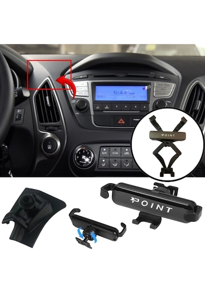 Hyundai İx35 Araca Özel Cep Telefonu Tutacağı Robotik Oynar Başlıklı 2010-2015 Arası Profesyonel