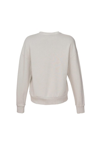 Hummel Dellax Sweatshirt 922548-9719 Krem Kadın Sweatshirt Gri