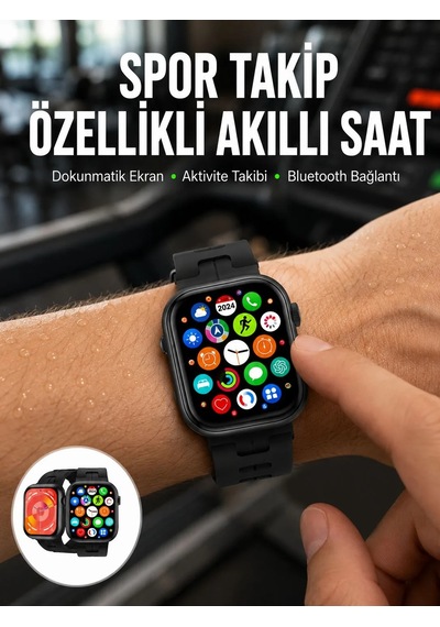 Akıllı Saat Çağrı Cevaplama Müzik Dinleme Plastik Kordon Mesaj Bildirimleri Yeni Seri