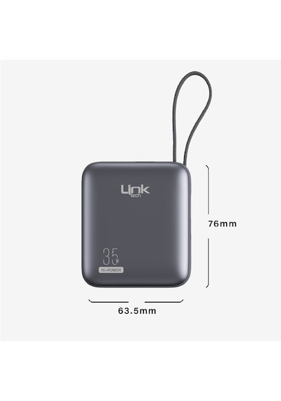 Pd35 Süper Hızlı Şarj 35w Turbo Destekli 10.000 Mah Powerbank Füme