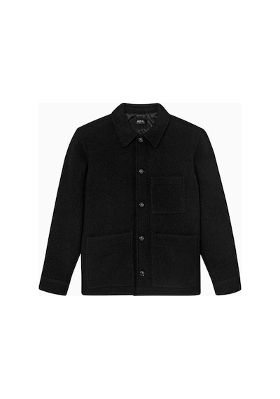 A.p.c Lüks Italyan Yün Emile Gömlek - Ceket Siyah