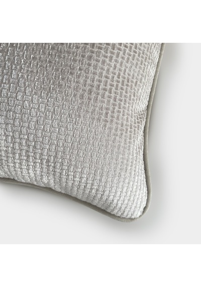 "rona" Desenli Kırlent Kılıfı - 45x45 - Krem Krem