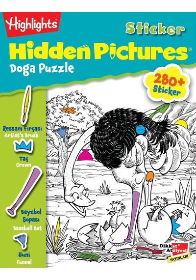 Highlights Hidden Pictures 2’li Set sticker’lı - Gizli Resimler