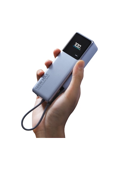 Xıaomı 165w Power Bank 10000 Integrated Cable Gri