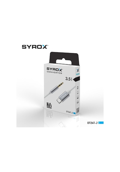 Dt24t-j Type-c To 3.5mm Jack Çevirici, Dönüştürücü Aparatı Siyah Ve Beyaz Renk Seçeneği