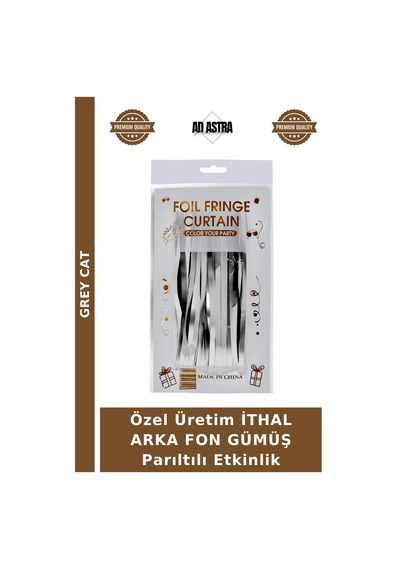 Özel Üretim İthal Arka Fon Gümüş Parıltılı Etkinlik