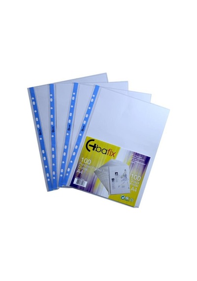 Bafix A4 100lü Kristal Poşet Dosya