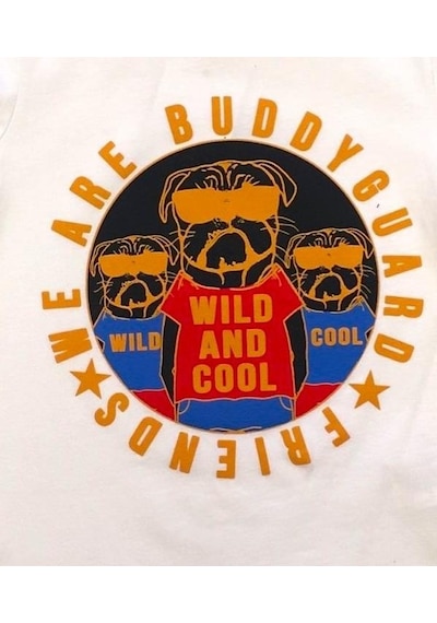 Richie Royce Erkek Çocuk Baskılı Wıld Cool Yazılı Tshirt-7015-beyaz Beyaz
