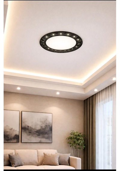 36 Watt, 3 Modlu Delik Çapı Ayarlanabilir 4000k Ilık Beyaz Işık Modern Tasarım Sıvaaltı Led Armatür Siyah - Beyaz