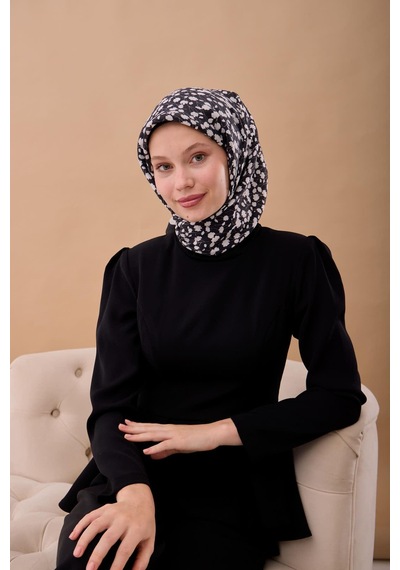 Silk Home Aura Eşarp 140005-02 Koyu Lacivert, Beyaz, Vizon