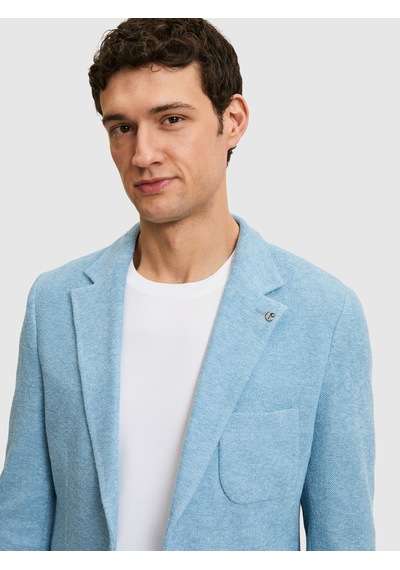 Cacharel Mavi Slim Fit Spor Ceket