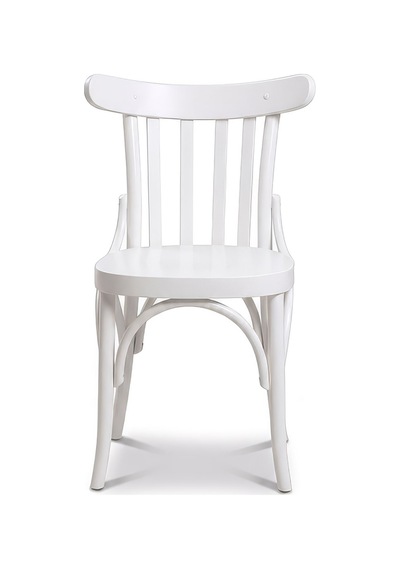 Clara Retro Thonet Kolçaklı Ahşap Sandalye Beyaz