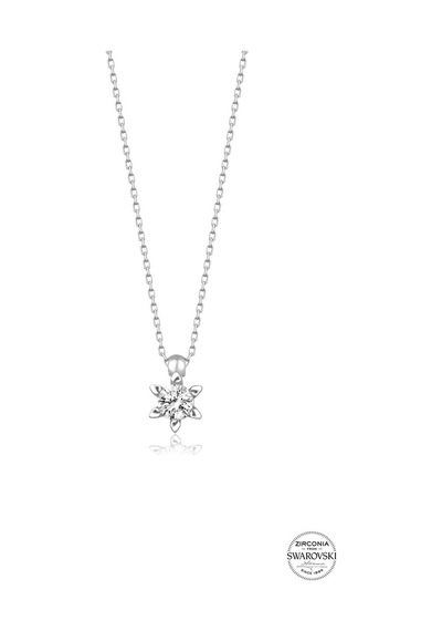 Union Swarovski Zirconia Kadın Minimal Tektaş Gümüş Kolye (550093978)