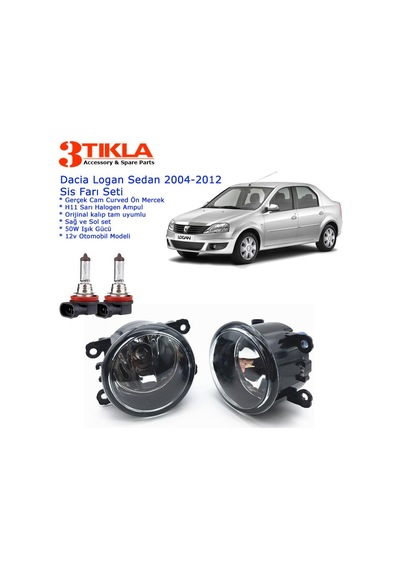 Dacia Logan Sedan 2009 Sis Farı Set Oem: 8200074008