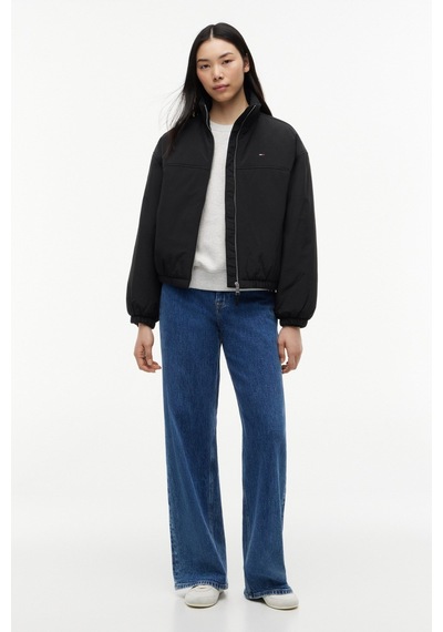 Tommy Hilfiger Tjw Kadın Dolgulu Dik Yaka Siyah Ceket-16392