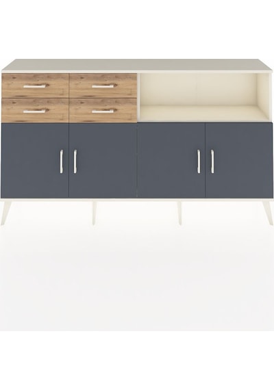 Arges Konsol 4 Raflı 4 Çekmeceli 4 Kapaklı 176x30x99 Aytaşı-antrasit/çam Antrasıt/atlas Çam - Aytası Arges Konsol 4 Raflı 4 Çekmeceli 4 Kapaklı 176x30x99 Aytaşı-antrasit/çam Antrasıt/atlas Çam - Aytası