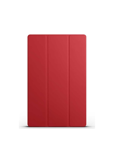 Galaxy Tab S8 Ultra Sm-x900 Uyumlu Zore Smart Cover Standlı 1-1 Kılıf-kırmızı