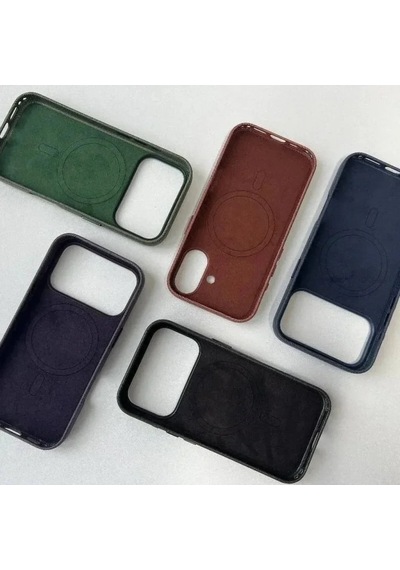 Apple, Uyumlu iPhone 17 Teknovoven Dokuma Kablosuz Şarj Destekli Animasyonlu Kılıf 1 Renk Siyah