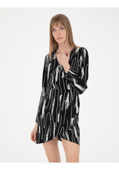 Pierre Cardin Kadın Siyah Dokuma Elbise 50283665-vr046 Siyah