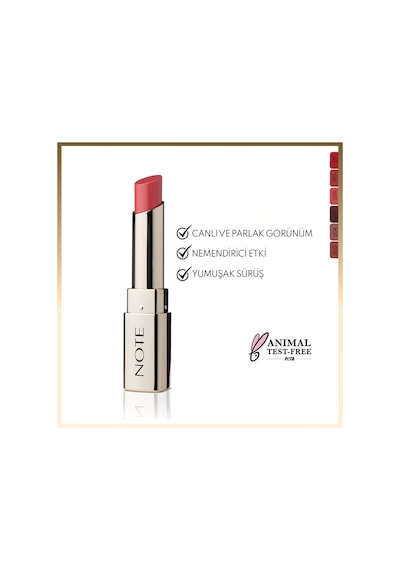 Note Cosmetics Iconic Sheer Lipstick Nemlendirici Parlak Ruj 208 Dreamer - Pembe 208