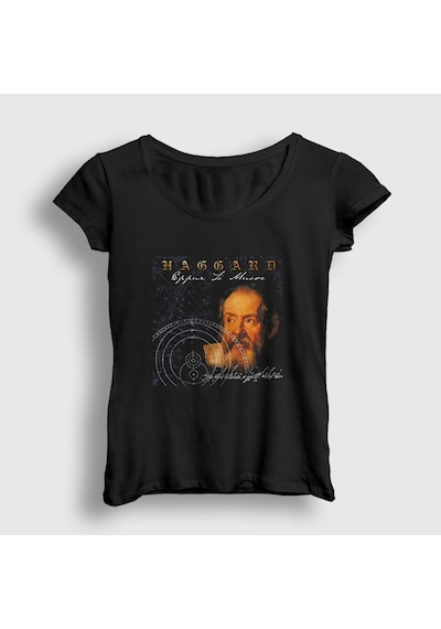 Presmono Kadın Eppur Si Muove Haggard T-shirt Siyah
